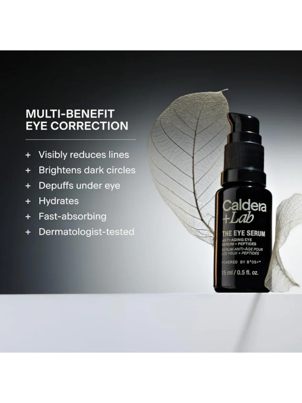 Men's Anti-Aging Eye Serum with Peptides | Reduces Dark Circles & Puffiness, 0.5